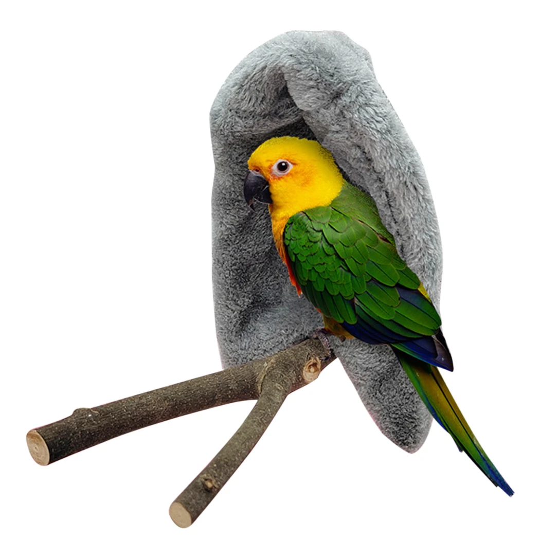 

Bird Parrot Nest Soft Thickened Plush Bird Parrot Hammock Warm Hanging Bed For Pet Bird Cage Hammock Bird Nest Bed Small Animals