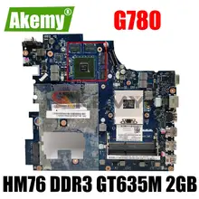 Akemy laptop motherboard for Lenovo Ideapad G780 QIWG7 LA-7983P HM76 PGA989 DDR3 GT635M 2GB 100% Fully Tested