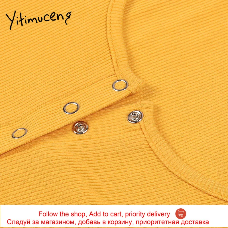 

Yitimuceng Sexy Button Butterfly Sleeve Black Dress Club Pencil Summer 2021 O-Neck Short Solid Cotton Pullover Dresses New