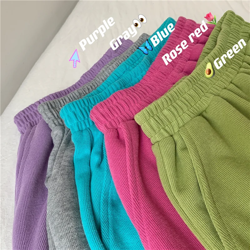 

Love embroidered shorts women casual wide-legged shorts women summer