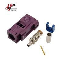 fakra d bordeaux violet4004 female jack connector crimp for cable rg316 rg174