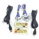 DIY Нулевая задержка аркадный USB кодировщик ПК для джойстика файтингов запасные части доска кодировщика + Проводные кабели