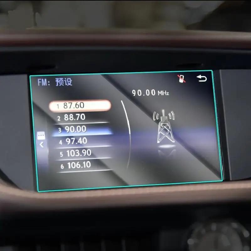 Película de navegación GPS para coche, protector de vidrio templado con pantalla LCD, antiarañazos, para Lexus ES 200, 250, 300h, 350, 2013-2017