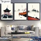 Алмазная живопись с изображением китайского дворца, настенное искусство, украшение, бриллиантовая вышивка, Набор для вышивки крестиком, Декор