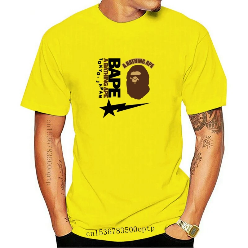 

New Bapes -Men's -Black Short Shirt brand men t shirt discount 2021 custom design Irregular Fashion Printed Soft and comfortabl