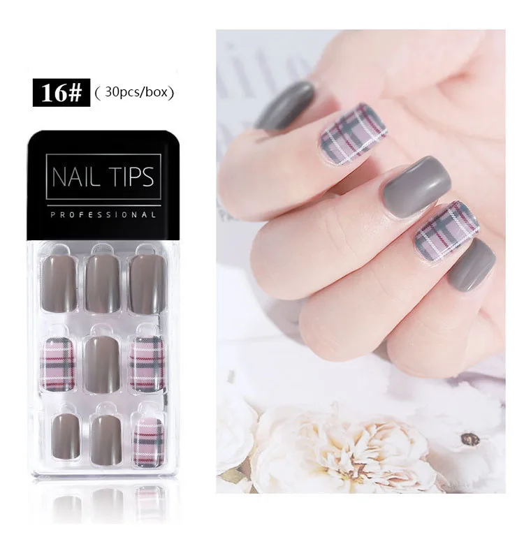 30 шт./компл. накладные для Неил арта украшения кончиков ногтей ультра тонкие