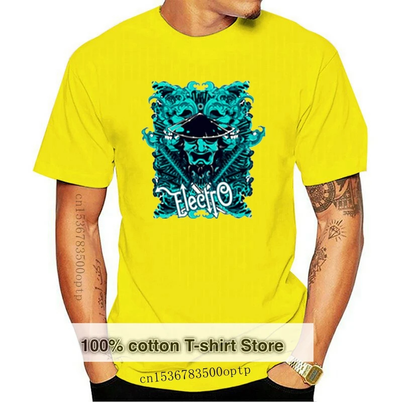 

Electro T-Shirt Hq Print Psychedelic Psy Rave Japan Tattoo Yakuza Bright Oversized Tee Shirt