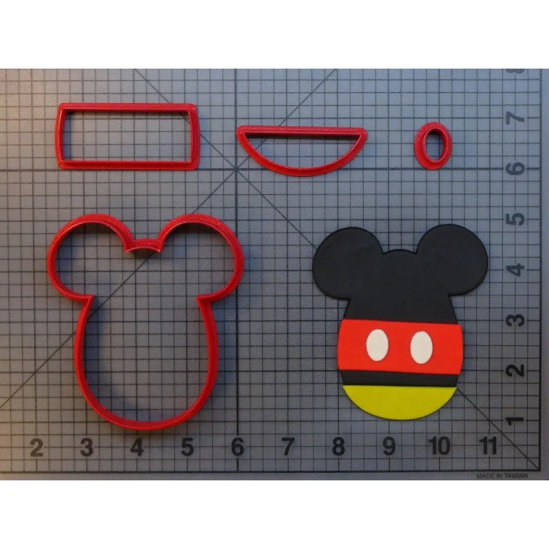 Chartoon мышь Пасхальный кролик ухо яйцо 3D печать PLA пластик помадка gumpaste формочки