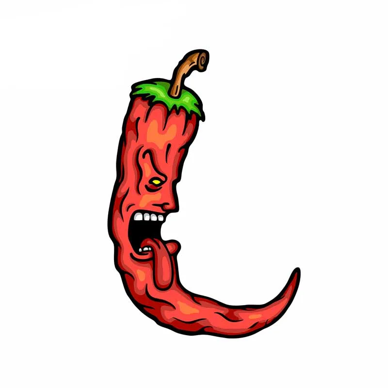 

Personality 3D Hot Chilli Personality Car Stickers Vinyl Material Sun Car Stickers and Decals Suitcase Decoration KK 13cm X 9cm