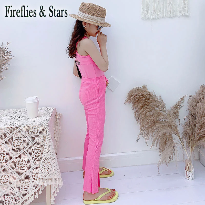 Летняя жилетка для девочек детская футболка без рукавов детские топы Детская