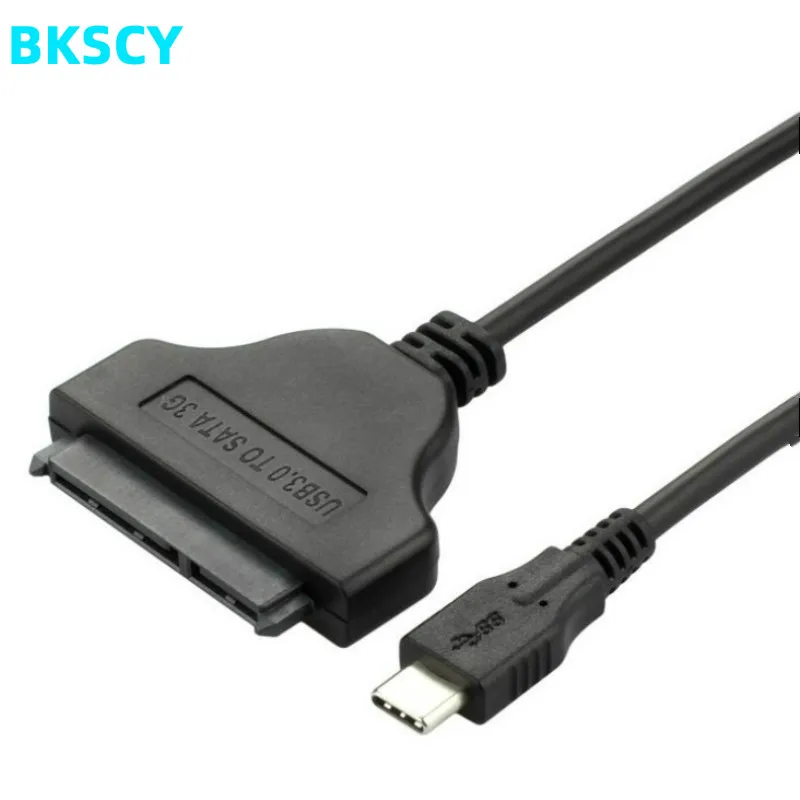 

Bkscy Type C USB 3.1 USB-C Type-C Male to SATA 22 Pin 2.5" Hard disk driver SSD OTG Adapter Connector Cable SATA2 for Macbook