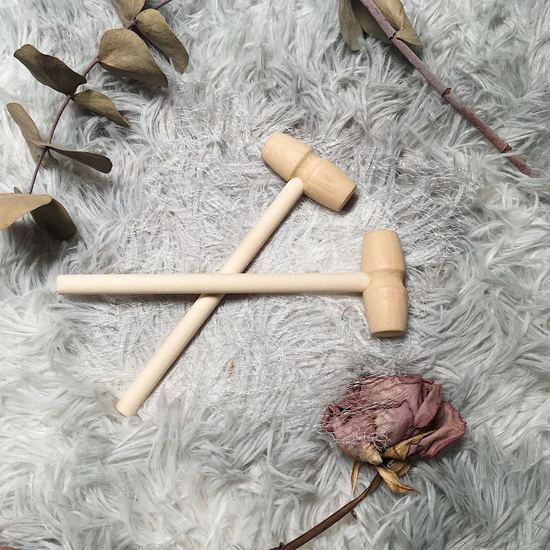 

10 Pieces Mini Wooden Hammer Wood Mallets for Seafood Lobster Crab Leather Crafts Jewelry Crafts Wood Craft Wood Craft Tools