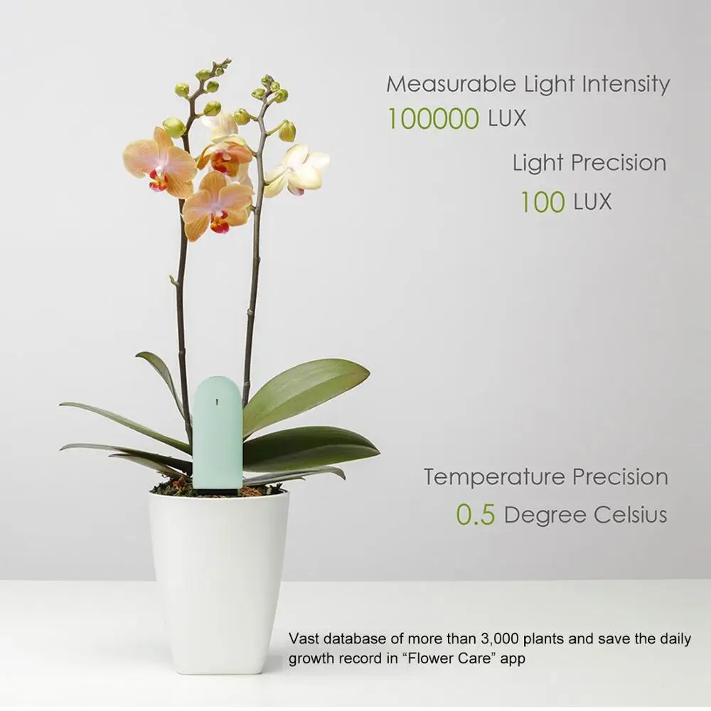 International Version Xiaomi Mi Flora Monitor Digital Grass Flower Care Soil Water Light Smart Tester Sensor for Garden Plants |