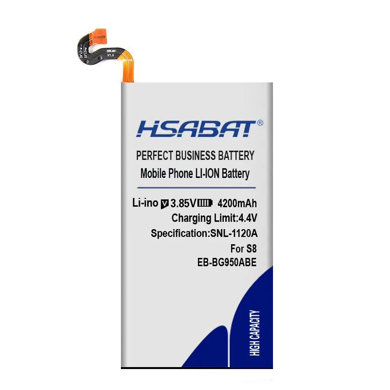 HSABAT 4200 мА/ч, EB-BG950ABE Батарея для samsung Galaxy S8 G9508 G9500 G950U SM-G9508 SM-G G Project Dream G950A G950T G950 G950F