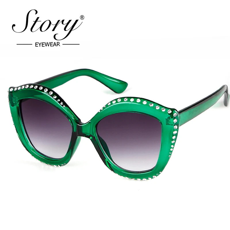 Новые женские роскошные солнцезащитные очки брендовые дизайнерские стразы