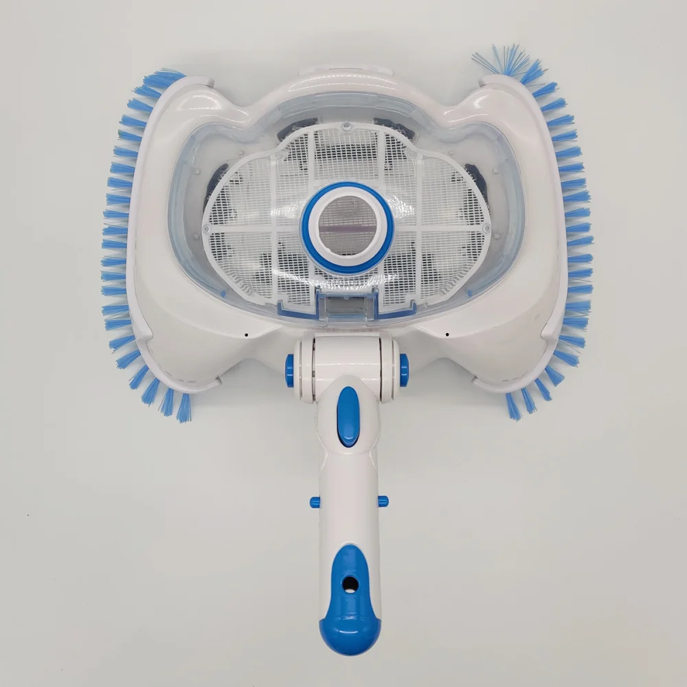 

Vacuum Cleaning Head Pool Buckle Cleaning Brush Transparent Cover Cleaning Head for Pool Spa (White)