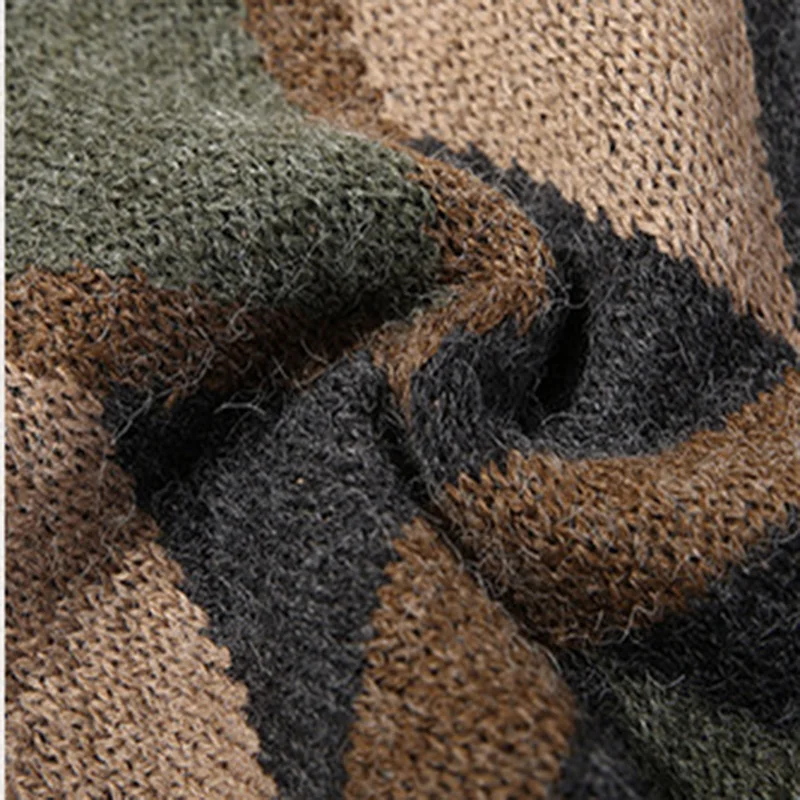 Мужской кардиган на осень и зиму хлопковый теплый свитер с V-образным вырезом