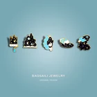 Брошь из сплава в форме волшебной книжки, с изображением звездного неба