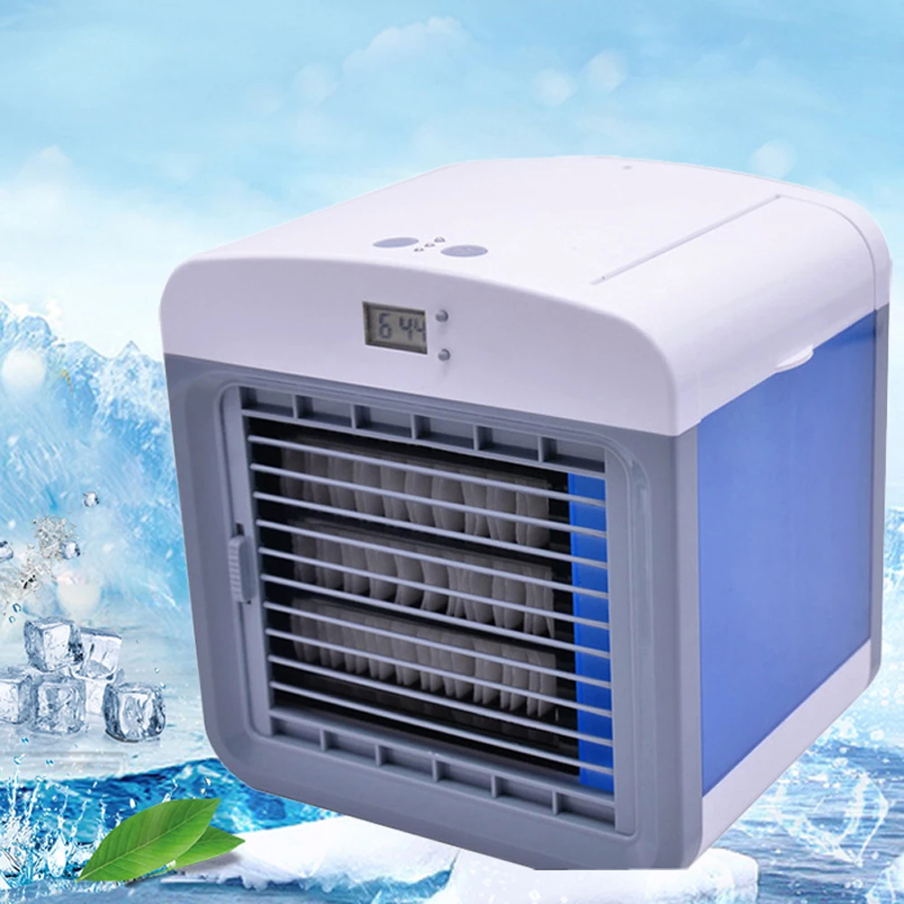 

Mini Air Conditioner Air Cooler Fan 7 Colors Light USB Portable Air Conditioner 3 Gear Personal Space Air Cooling Fan Dropship