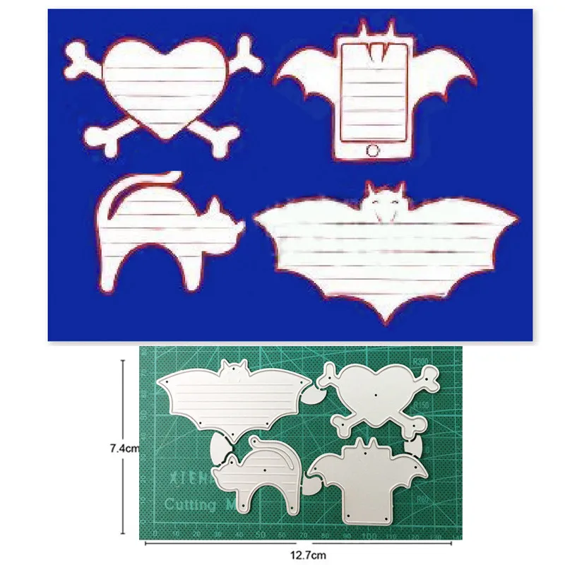 

Craft dies Halloween Ghost Bat Cat Set Metal Cutting Dies Stencils dies for DIY Scrapbooking dies Craft Paper Embossing Die Cuts