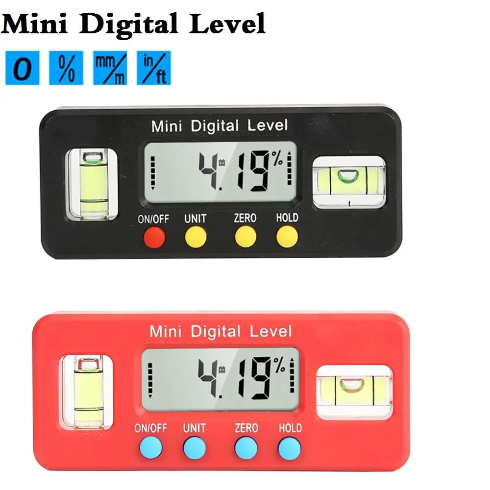 Мини точность уровень цифровой транспортир Инклинометр Угол Finder Картер главной