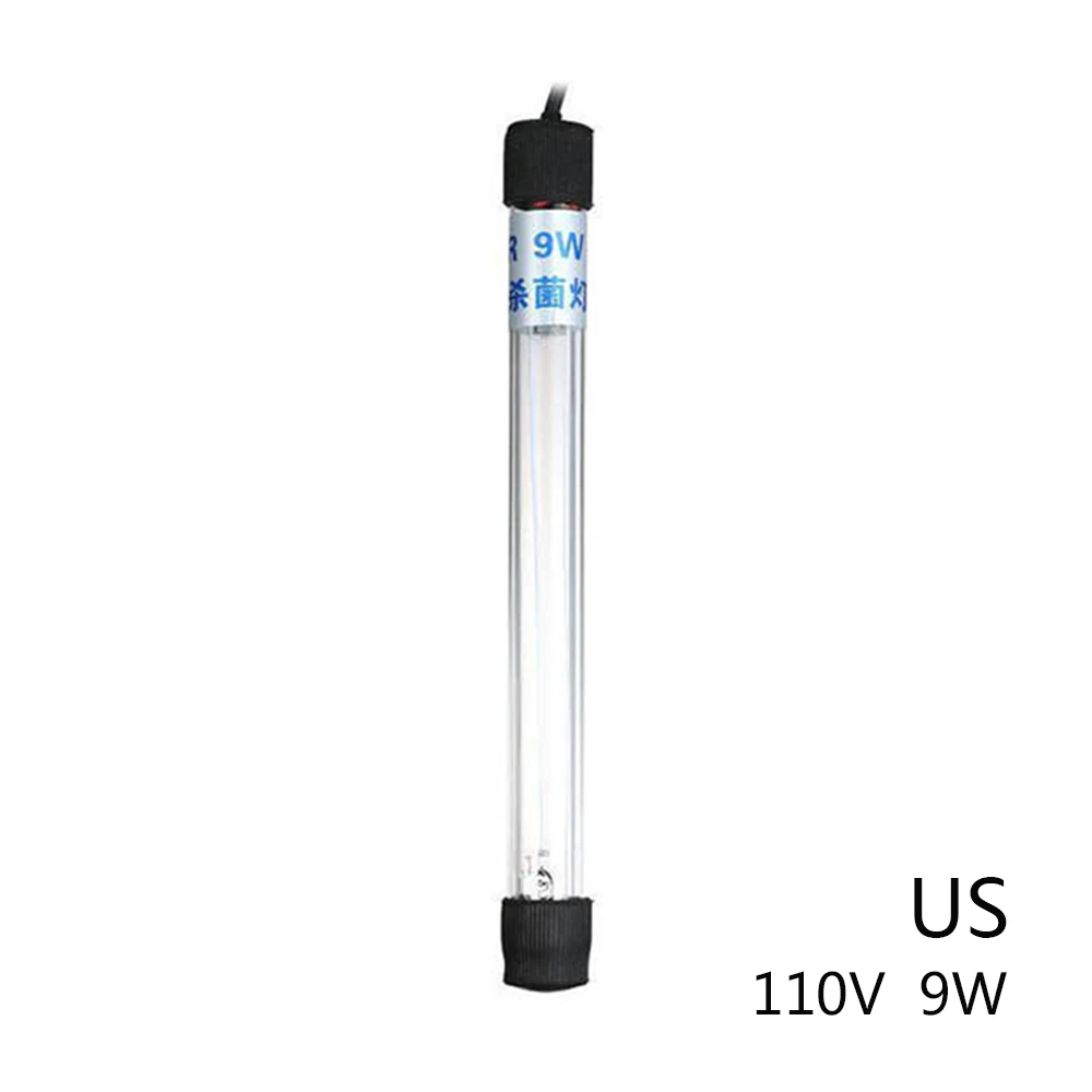110V 9W US Plug Погружной UV светильник стерилизатор 5/7/9/11/13 Вт бактерицидная лампа для аквариума пруд обеззараживания воды обработки - Цвет: 110V 9W US Plug
