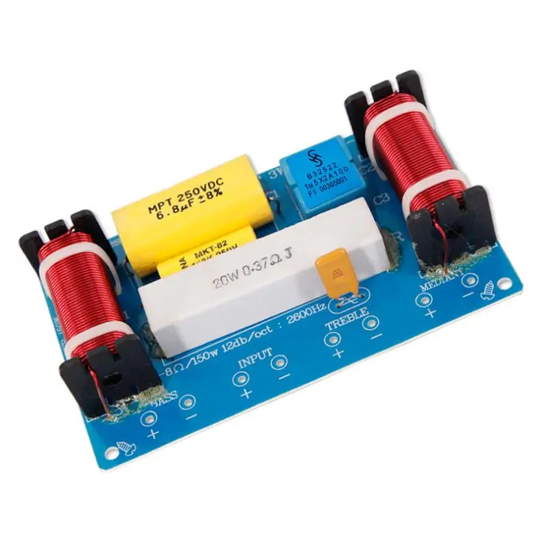 120 Вт динамик 3 полосный аудио Частотный разделитель громкий блока кроссовер