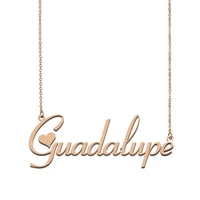 guadalupe name necklace custom name necklace for women girls best friends birthday wedding christmas mother days gift