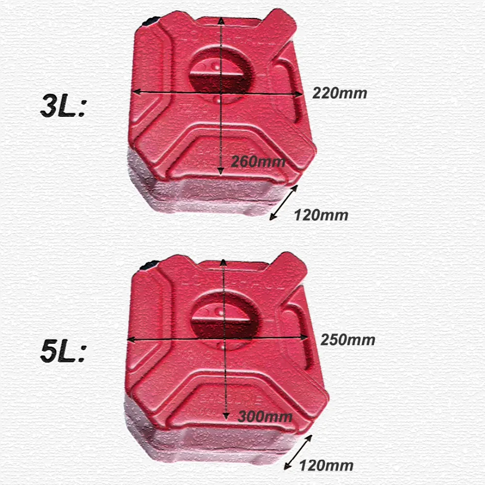 3л/5л портативный Jerry Can газовый топливный бак пластиковый бензиновый автомобиль Gokart запасной контейнер на бензине, на керосине танки канистра ATV мотоцикл