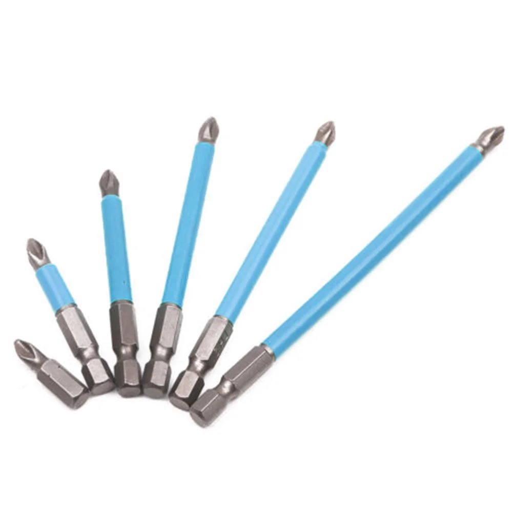 

Electric Screwdriver Bit Set Bits S2 Anti Slip Insulation PH2 Phillips Cross Head Hex Shank Magnetic Bits
