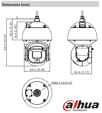 Dahua новейшая SD8A840WA HNF 4K камера 40x Starlight IR PTZ AI сетевая IP 500m Поддержка распознавания