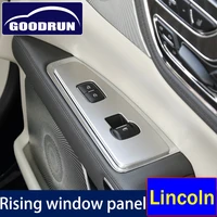 for lincoln continental interior accessories armrest window rise lift down control switch door lock panel cover trim sticker