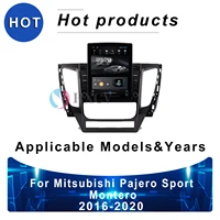 tesla style vertical android smart car radio for mitsubishi pajero sport montero 2016 2020 gps navigator for car 4g dab carplay