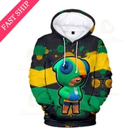sprout and starchildren cute crow brawings game 3d hoodies men clothing harajuku sweatshirt kids max child tops boys girls