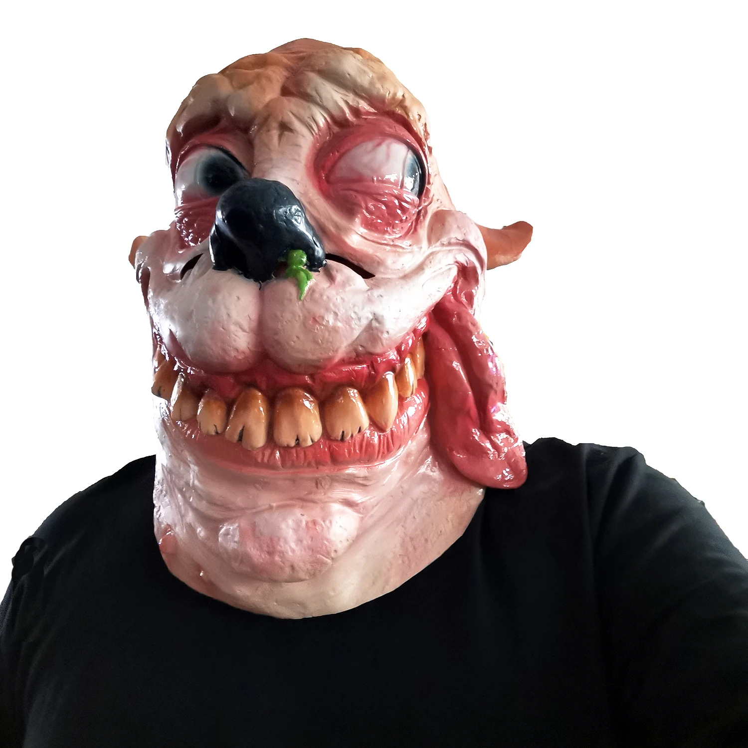 Реалистичная мультяшная полноголовая латексная маска Ren & Stimpy комикс улыбка