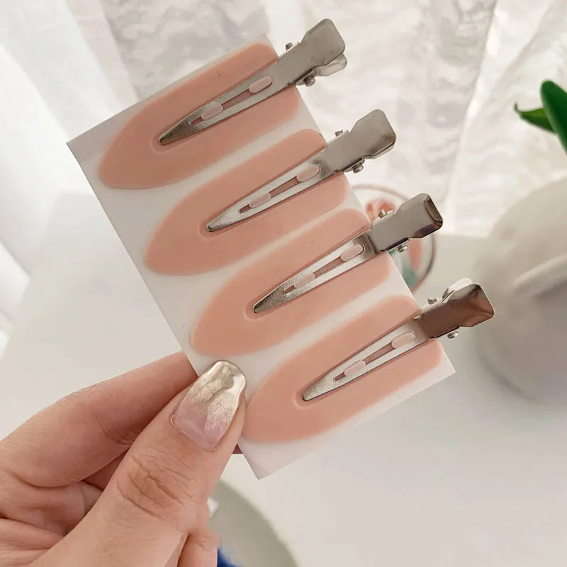 4 шт. бесшовные заколки для волос с челкой |