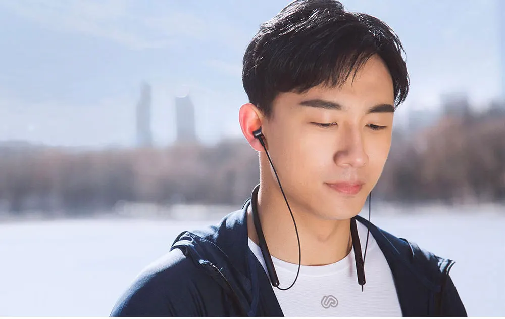 Оригинальные Xiaomi mi Bluetooth наушники с воротником, спортивные наушники-вкладыши, гибридные наушники с двумя драйверами Apt-x Bluetooth 4,1 mi crophone, спортивные наушники с воротником