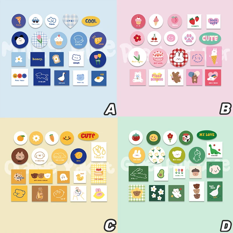 

40Pcs Cute Research Institute Stickers Decoration Scrapbooking Paper Creative Stationary School Supplies