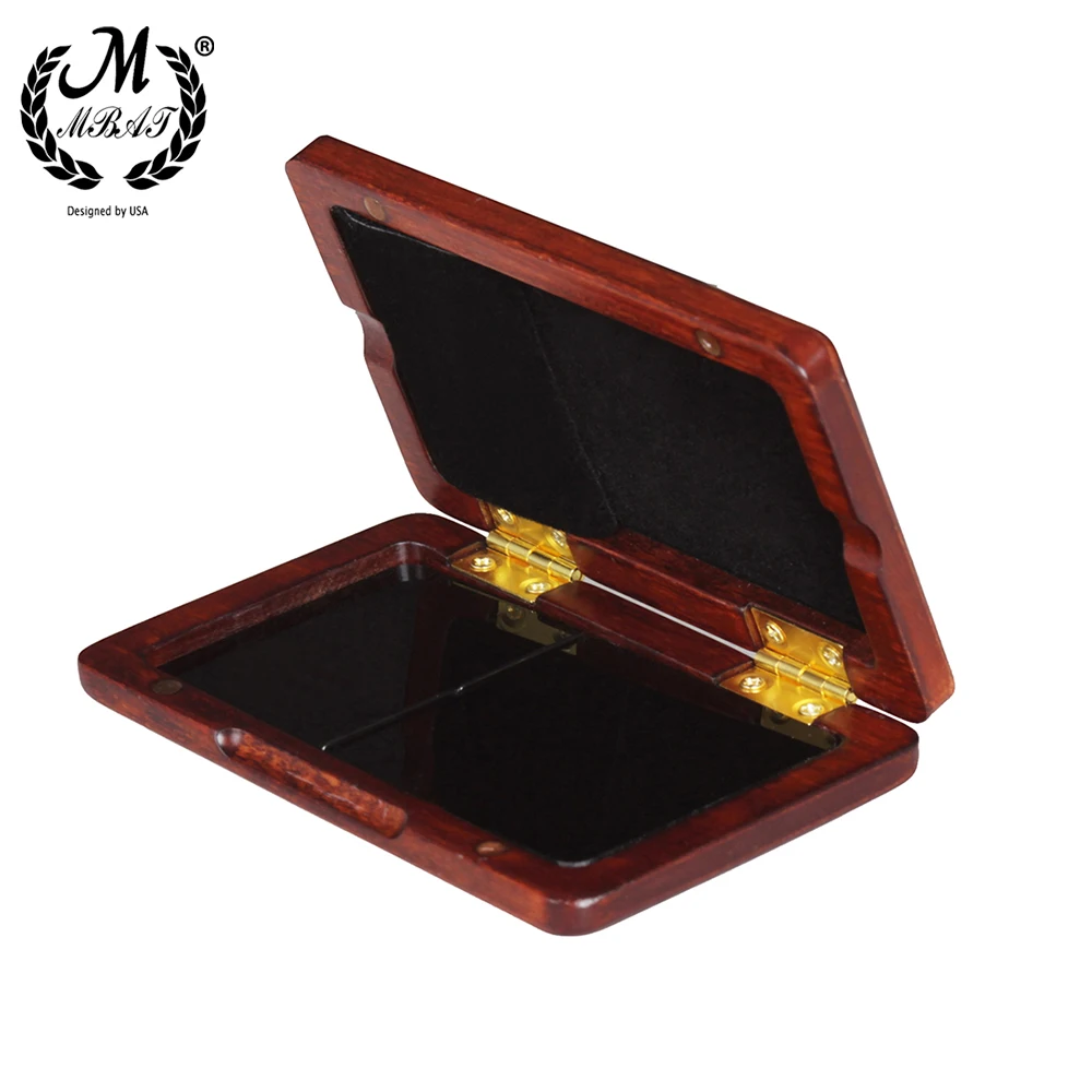 

M MBAT High-Quality Saxophone Clarinet Reed Case solid wood Box Wooden Walnut 2pcs Bassoon Reeds Woodwind Instrument Accessories