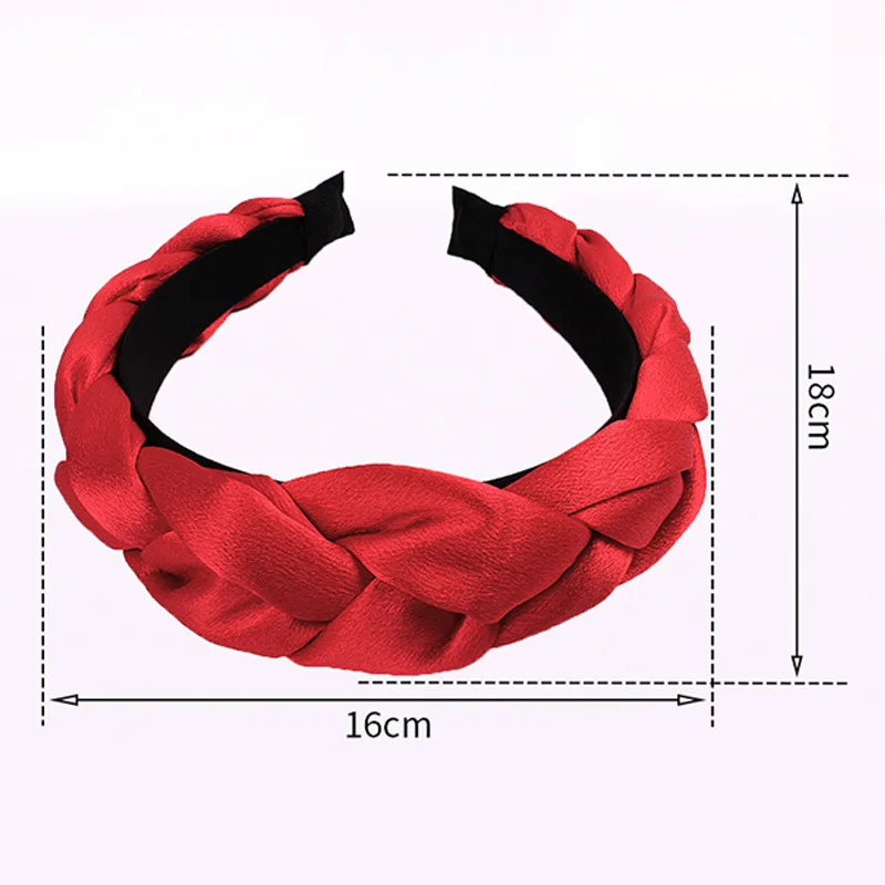 

Women Velvet Headbands Solid Color Twist braid Hair Band Hair Accessories Fashion Headdress Hair Hoop Female Headwear