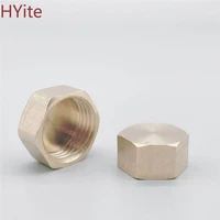 18 14 38 12 34bsp female thread brass pipe hex head brass end cap plug fitting coupler connector adapter