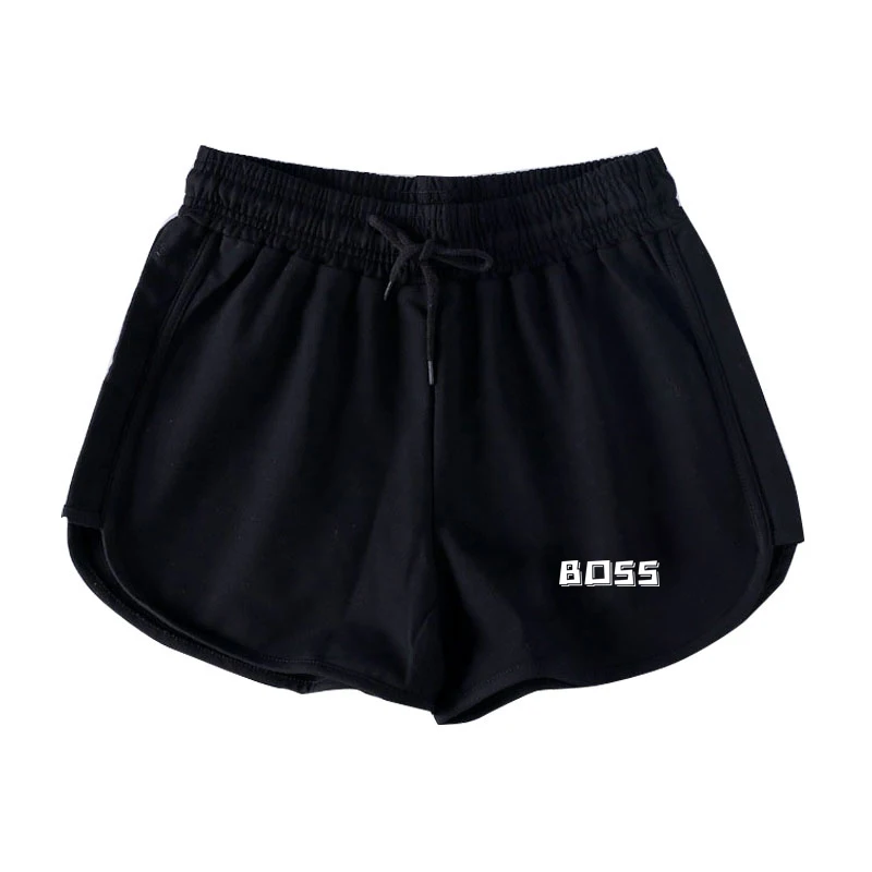 

Sports Shorts Women Wear Loose A-Line Pants For Summertime And Plain Print Casual Wide-Leg Beach Pants For Women