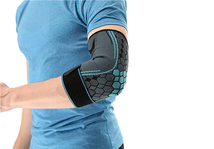 

Sports Elbow Brace Compression Support Protector Nylon Breathable Elbow Sleeve Pad for Fitness Exercise Sports Safety