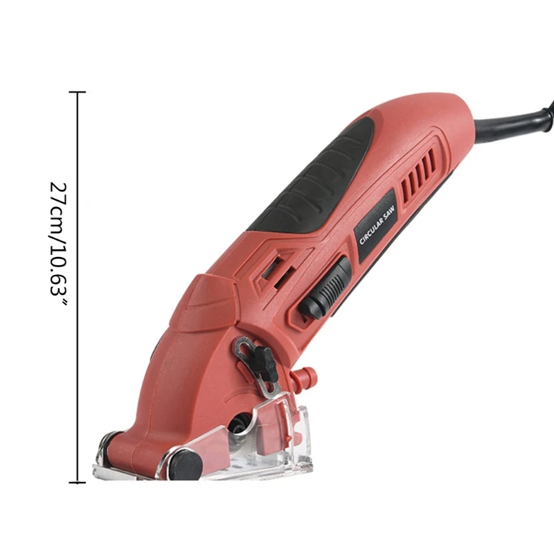 

K1KA Circular Saw with Lase Guide Smart Electric Circular Saw Mini Saw with 3 Saw Blades Scale Ruler and Pure Copper Motor