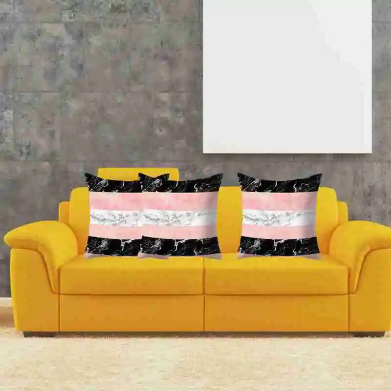 

Marble Geometric Rose Gold Decorative Pillow Plush Decoration Decor Sofa Party Pillow Throw Home Cushion Pillow B6T1