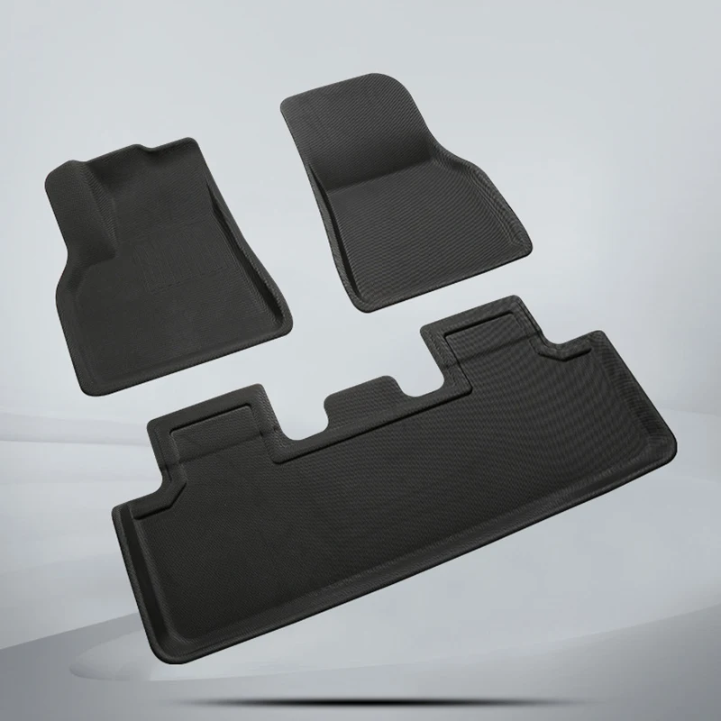Car Trunk Mat Floor Set Fully Surrounded Special Foot Pad Waterproof Non-Slip TPE XPE Modified For Tesla Model 3 Y | Автомобили и