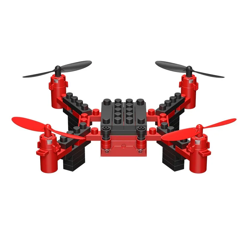 RC вертолет DIY строительные блоки Drone 2 4G 4CH мини дроны 3D Кирпичи Quadcopter Сборка