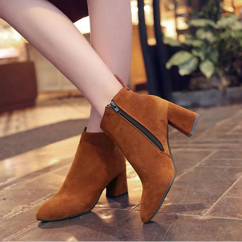 Женские ботинки 2019 г. Новые Ботинки martin на толстом каблуке размеры 34 43 обувь для