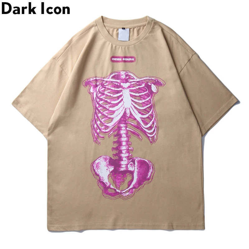 Футболка Dark Icon Skull мужская и женская футболка с вырезом лодочкой летняя уличная