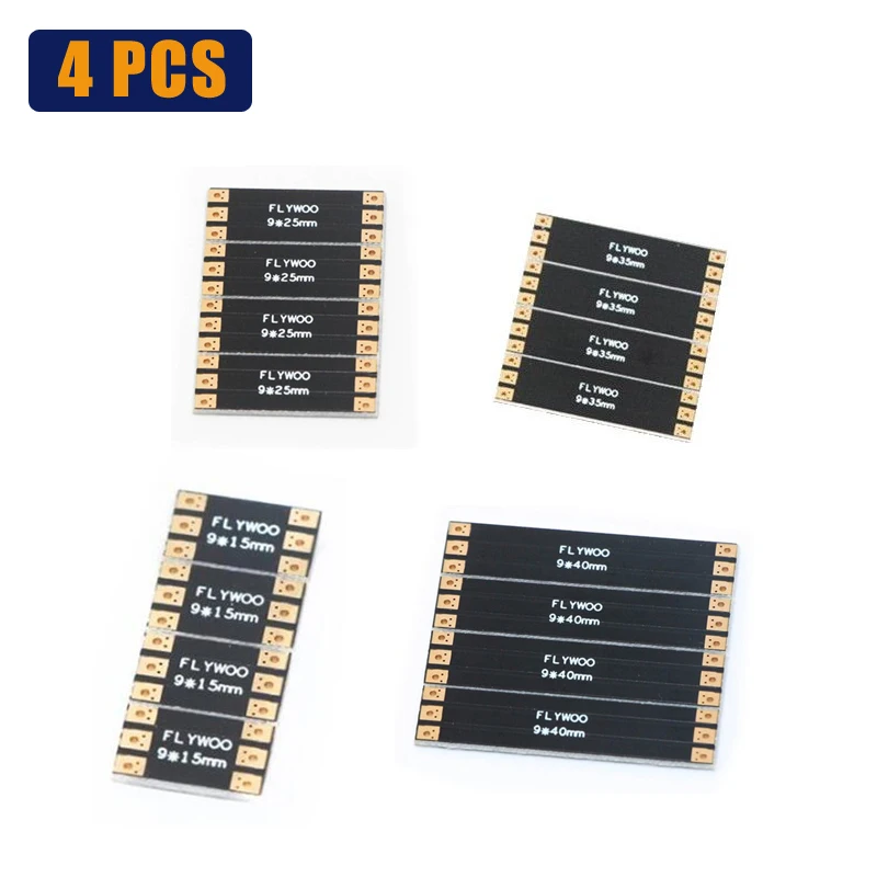 4 шт. каркасная Arm плата FLYWOO 9x1 5/20/25/30/35/40 мм поддержка 1-8S Lipo для радиоуправляемого